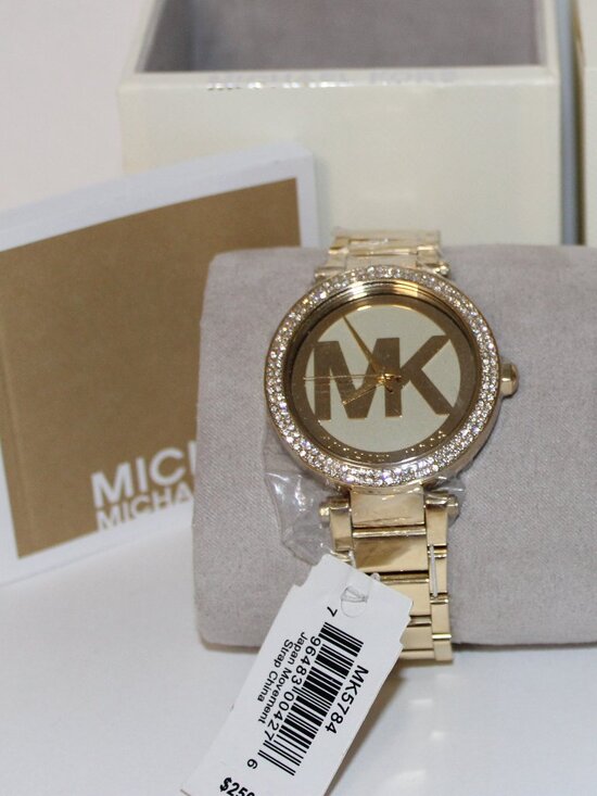Michael kors MK5784 Parker Gold Tone Dial Bezel Case Woman wrist watch main image 5